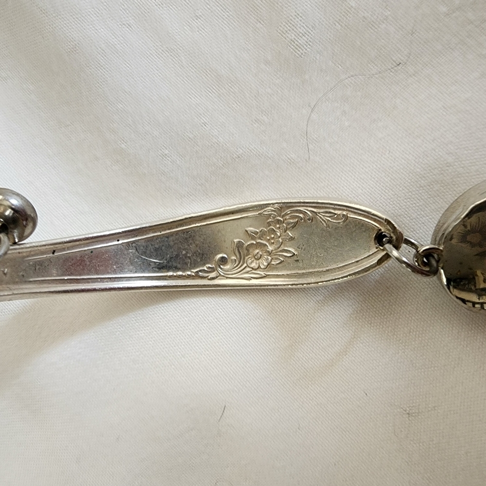 Silver Antique Silverware Spoon Bracelet - image 5